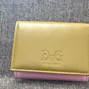 Dolce & Gabbana Golden//green and lilac Wallet